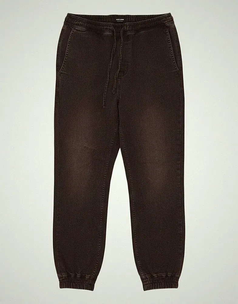 JACK & JONES Herren Jogginghose High Waist Jeans Small W29 L27 Grau Baumwolle DM04