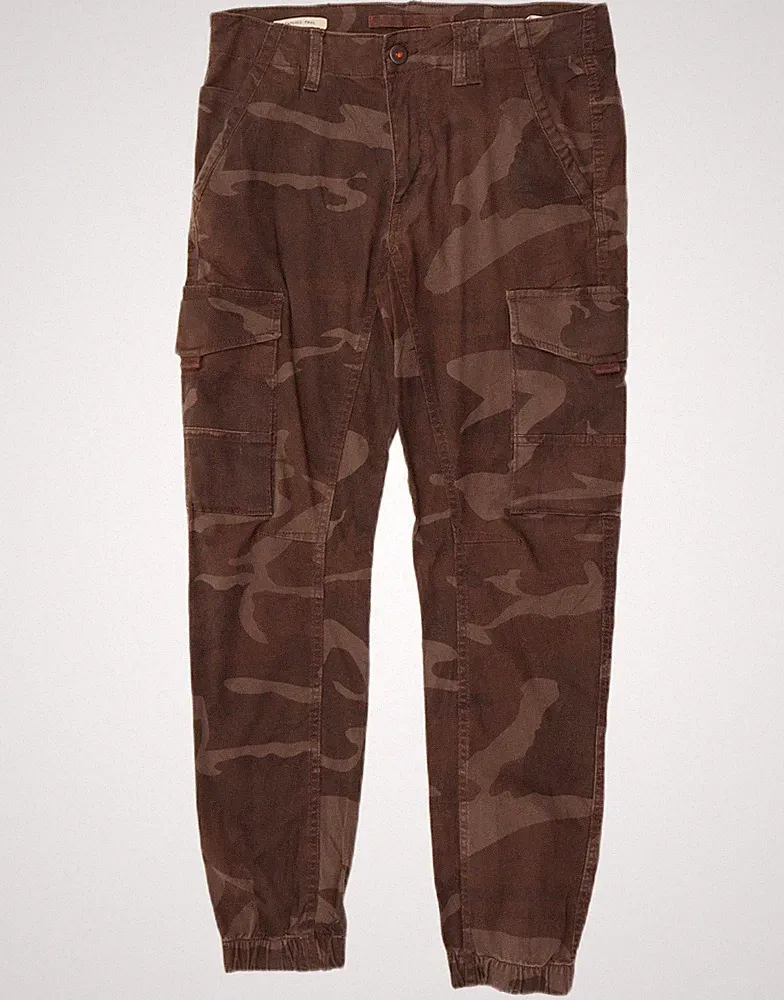 Jack & Jones Herren Paul Tapered Cargo Hose W32 L30 Grau Camouflage GA03