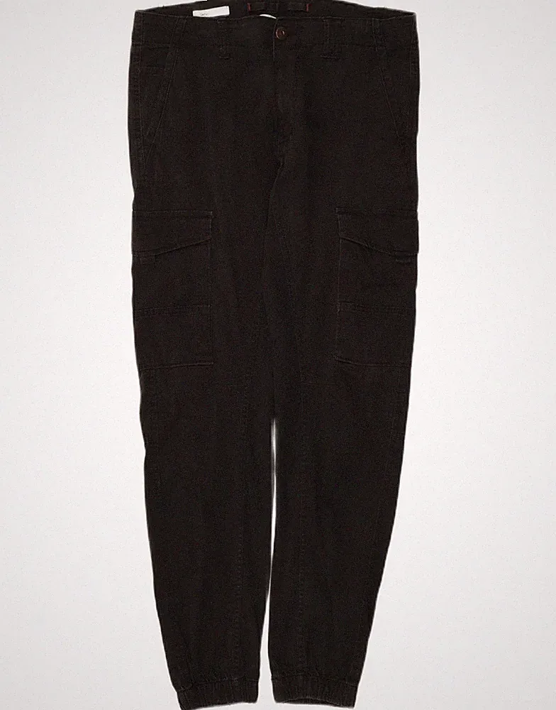 Jack & Jones Herren Paul Tapered Jogginghose Cargo Hose W32 L29 Schwarz Baumwolle AS18
