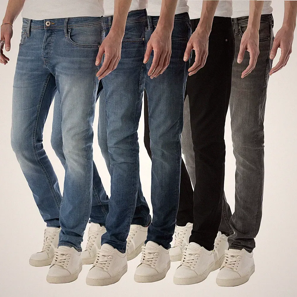 JACK & JONES Jeans GLENN NZ Slim Fit Herren Hose moderne Stretch Herrenjeans