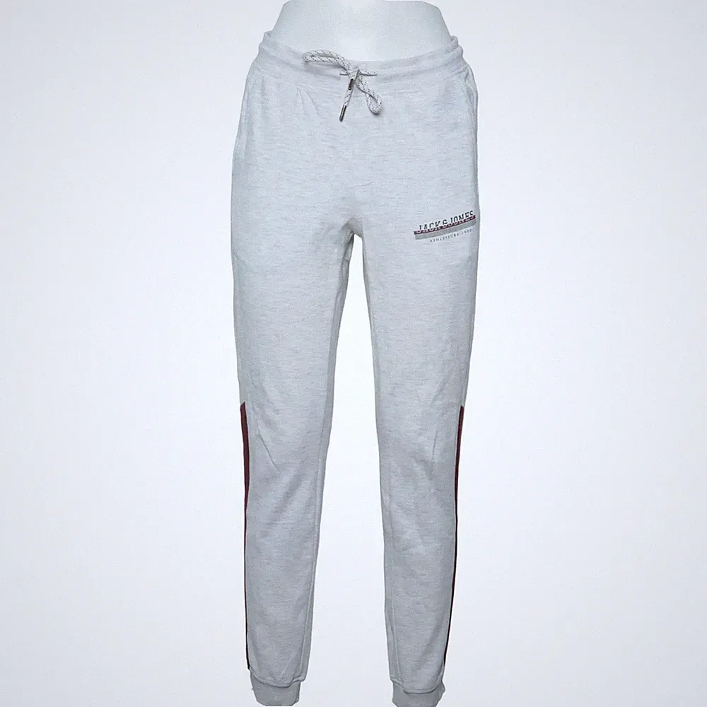 Jack & Jones Jeans Intelligence, Jogginghose, Größe: XS, Grau/Rot #9zj
