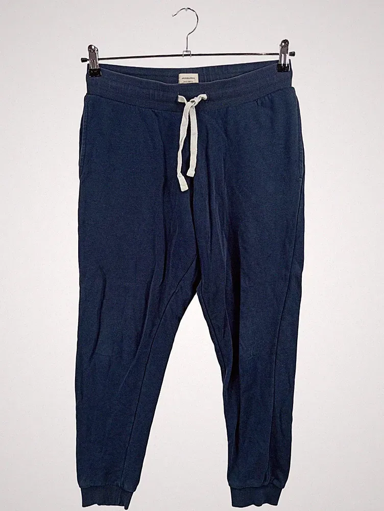 Jack & Jones Jogginghose Herren Blau Gr. M Baumwolle Sporthose