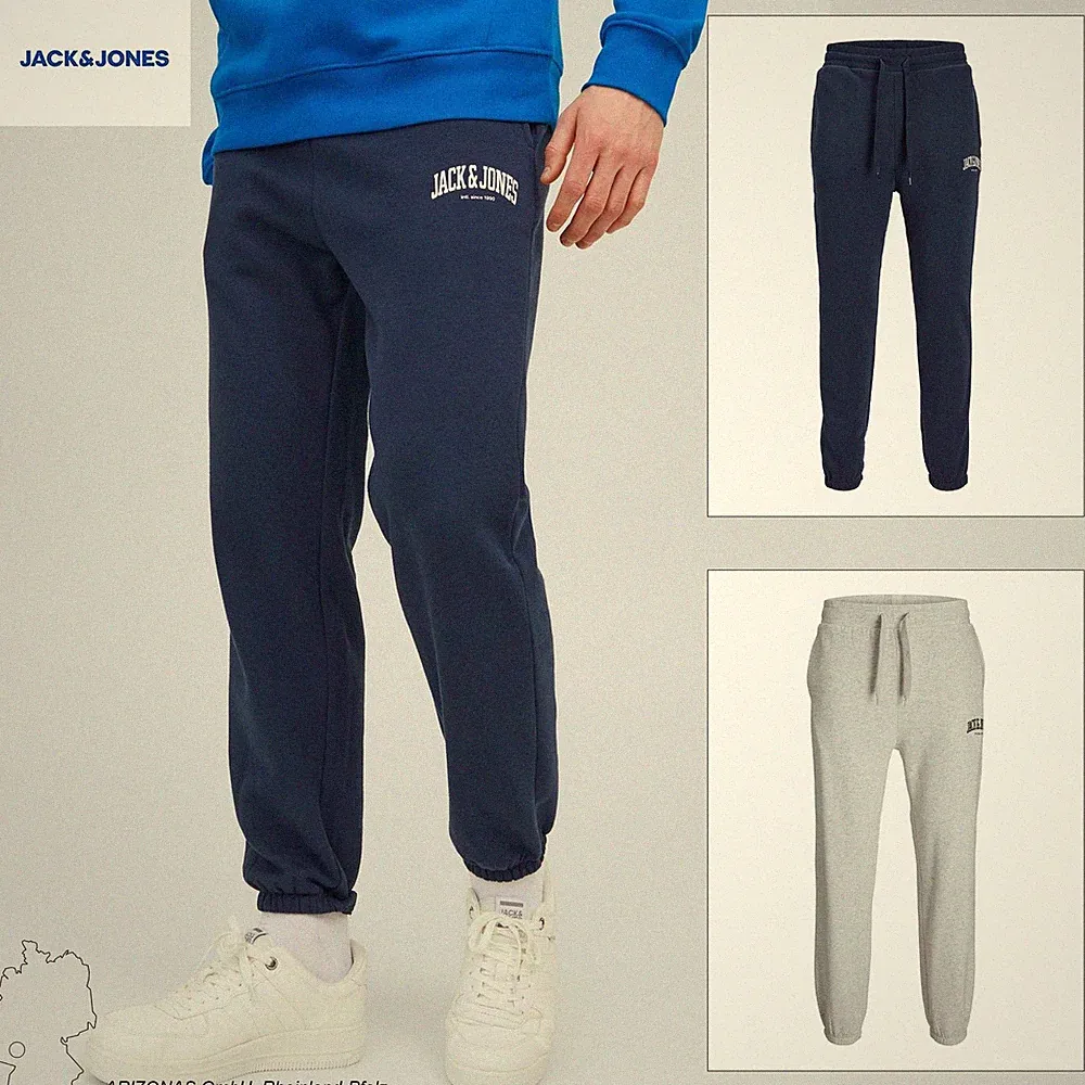 JACK & JONES Jogginghose Plus Size Sweatpants mit Logo Print JPSTKANE