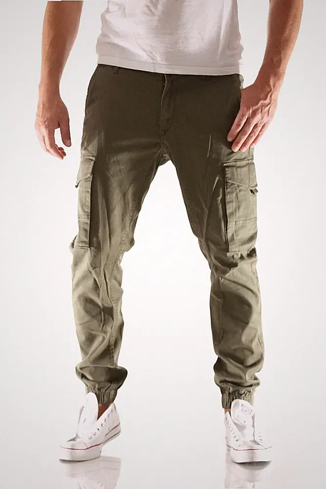 JACK & JONES - PAUL FLAKE CARGO - TAPERED SLIM HERREN / MEN HOSE