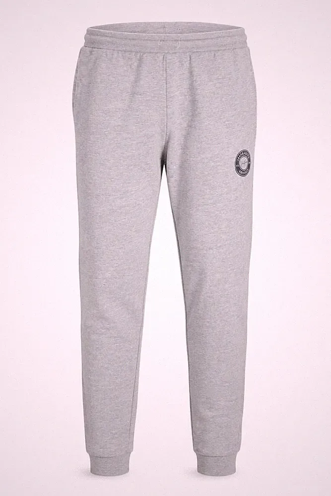 JACK & JONES Teens Jogginghose Gr. XS Grau Freizeit Gummibund Logo