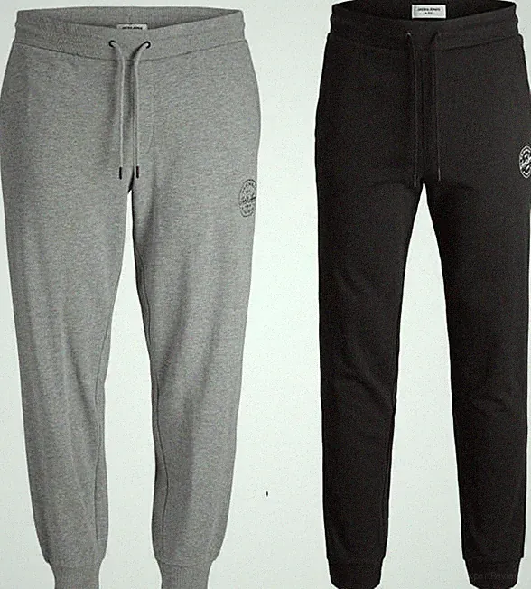 Jack & Jones Übergröße Herren Sweatpant Mit Gerippt Bündchen Und Logo 40 - 54