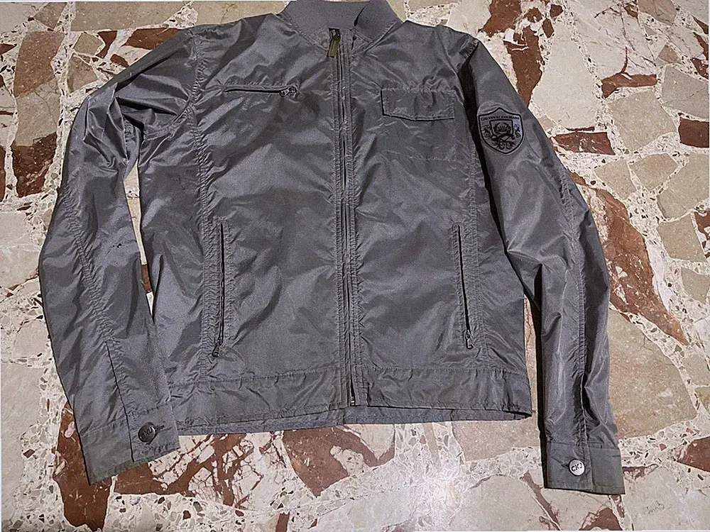 JACKE CALVIN KLEIN JEANS HERREN JACKE SILBERGRAU ARGENT GIUBBOTTO GRÖSSE SMALL S
