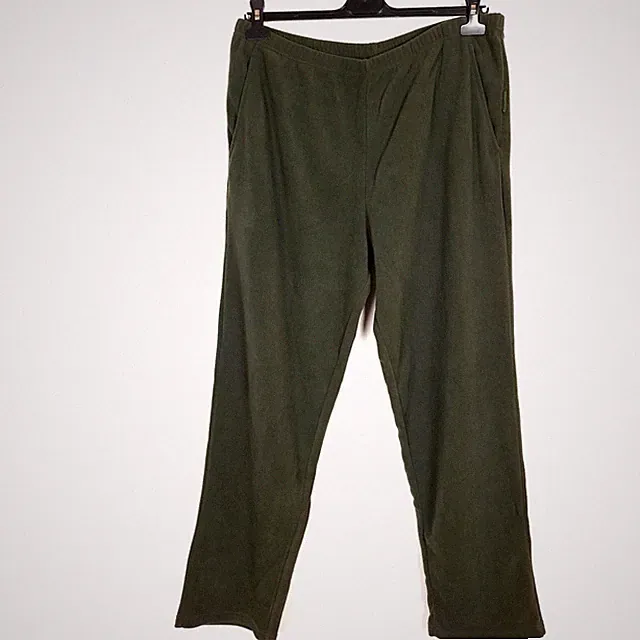JAHTI JAKT Herren Hose Größe L Polyester Grün Fleece Regular Fit Sweatpants