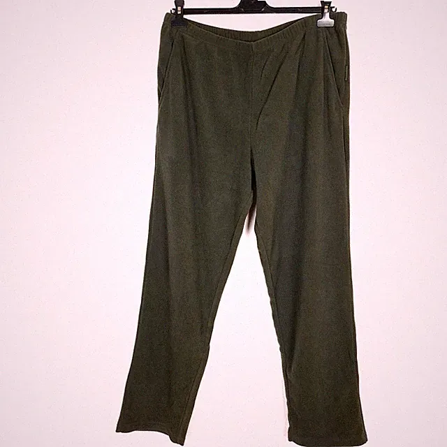 JAHTI JAKT Herren Hose Größe L Polyester Grün Fleece Regular Fit Sweatpants