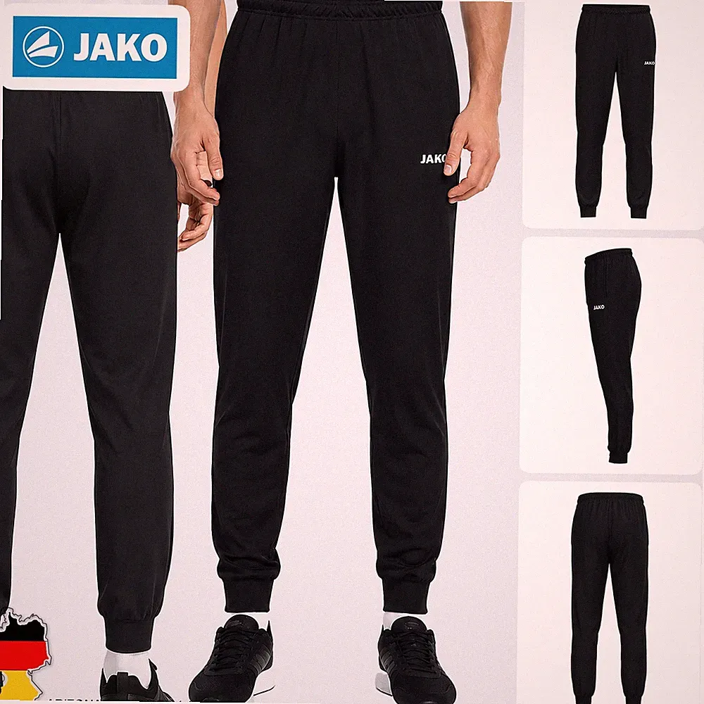 JAKO Herren Jogginghose Straight Fit Elastischer Bund Sweat Moderner Look