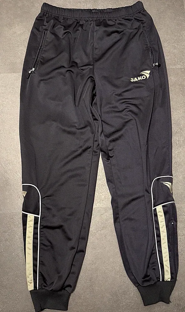 JAKO Herren Männer Vintage Fußball Jogginghose Sporthose Trainingshose Größe M