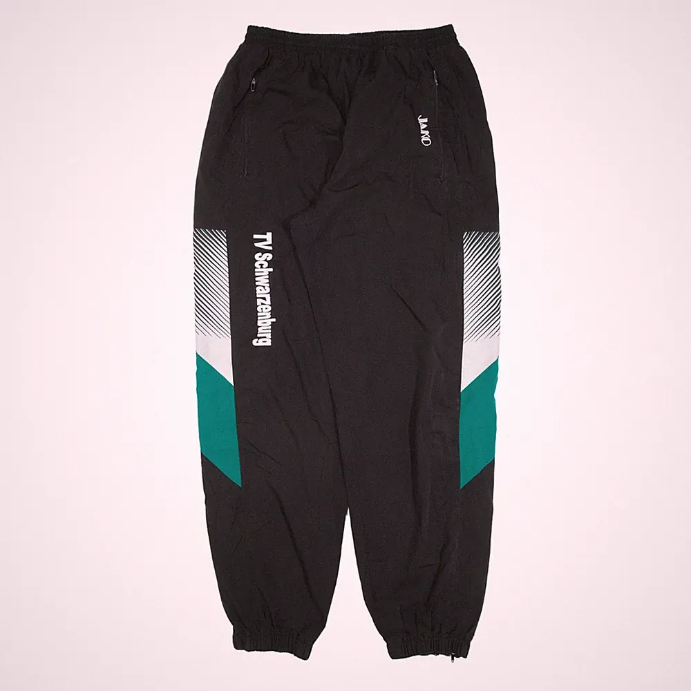JAKO Herren Trainingshose Schwarz Tapered M Bund 26 Zoll Länge 29 Zoll