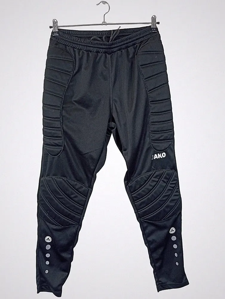 JAKO Jogginghose Herren Sport Polyester Schwarz Gr. 42 XL Logo Print