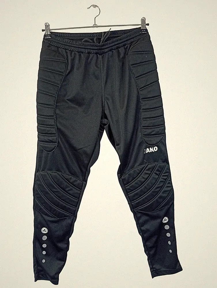 JAKO Jogginghose Herren Sport Polyester Schwarz Gr. 42 XL Logo Print
