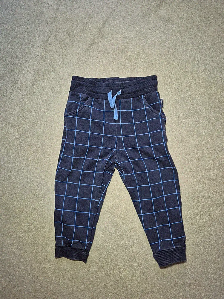 Jako-o Jogging Hose blau kariert Gr. 80/86