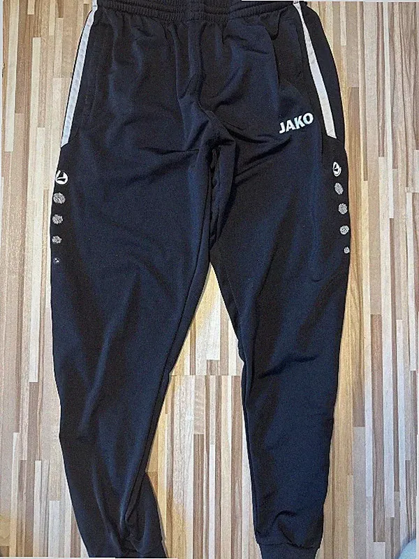 JAKO Trainingshose Herren Jogginghose Gr. L Schwarz Polyester Sport