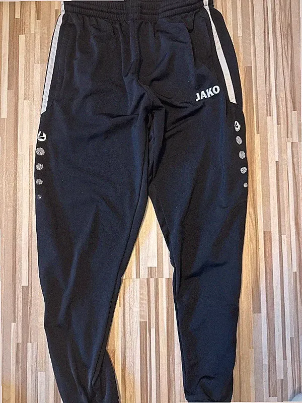 JAKO Trainingshose Herren Jogginghose Gr. L Schwarz Polyester Sport