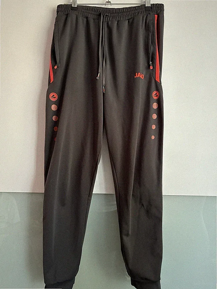 Jako Trainingshose Jogginghose Grau/Orange Größe S