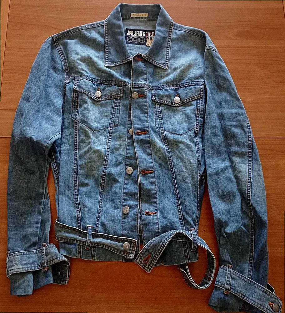 Jean Paul Gaultier Jeansjacke Gr.48 - Vintage - NEU ! Stone Washed - RAR