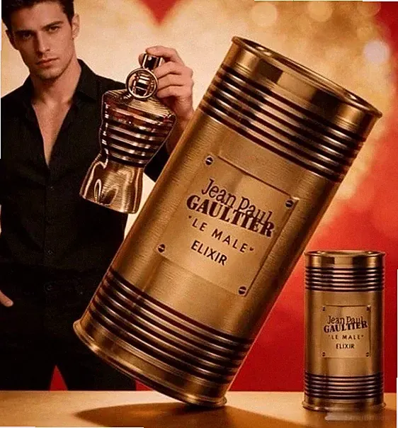 Jean Paul Gaultier Le Male Elixir Parfüm 125 ml Goldflakon für Herren