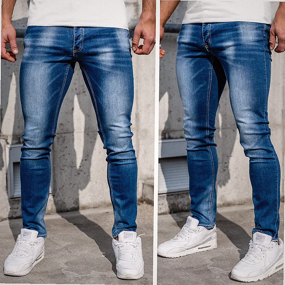 Jeans Denim Freizeithose Clubwear Hose Motiv Casual Party Herren BOLF Classic