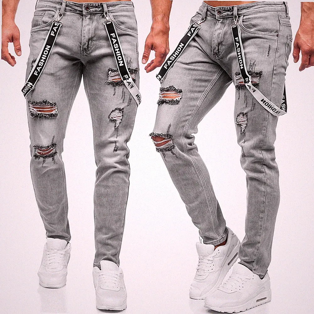 Jeans Freizeithose Hose Denim Cargo Jogger Clubwear Casual Herren Mix BOLF Motiv