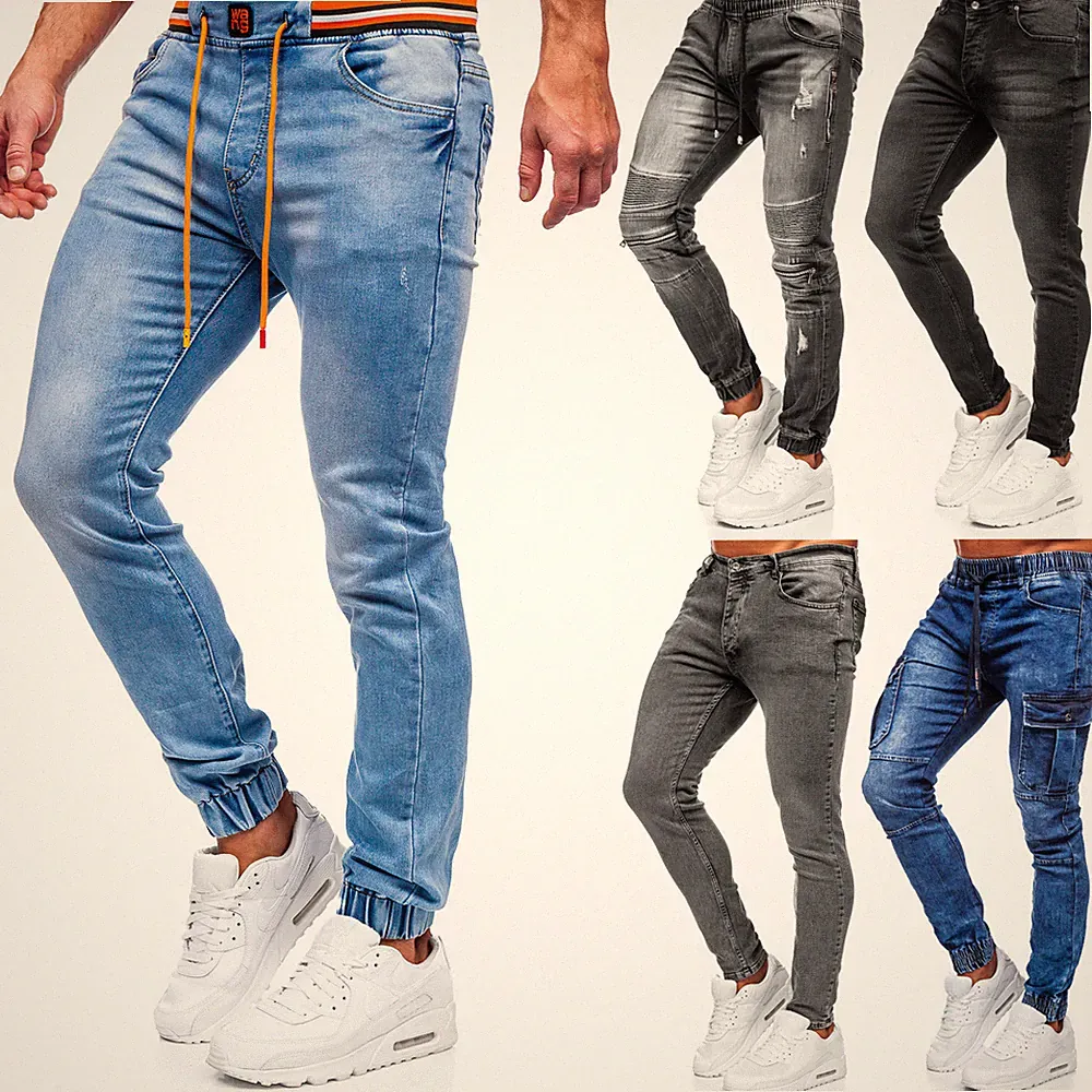 Jeans Trainingshose Freizeithose Hose Laufhose Men Jogger Herren Mix BOLF Motiv