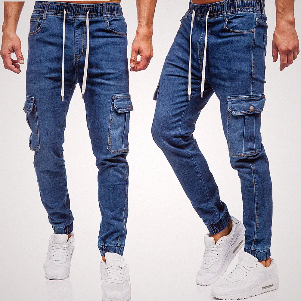 Jeans Trainingshose Laufhose Freizeithose Fitness Motiv Herren Mix BOLF Cargo