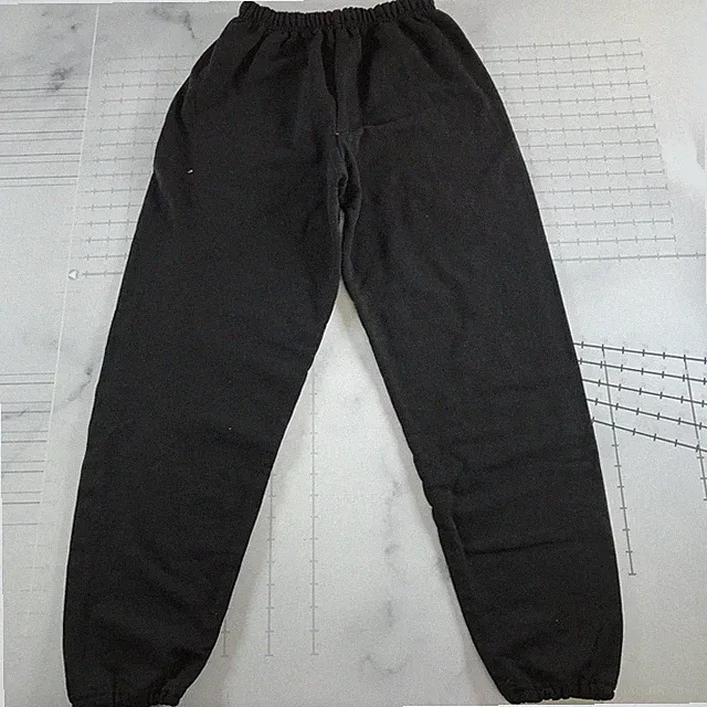 Jerzees NuBlend Sweatpants Herren S Schwarz Elastischer Bund Kordelzug Fleece