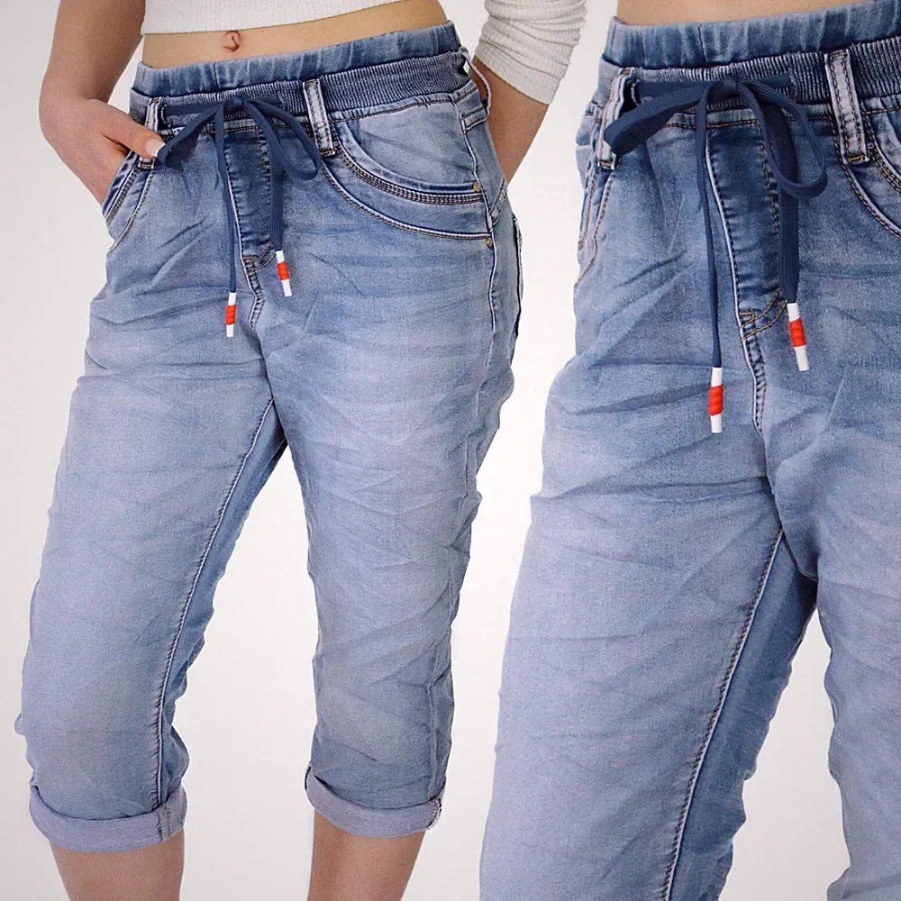 JEWELLY ★ CAPRI JOGGING JEANS JOGPANT SCHLUPFHOSE HOSE BOYFRIEND BAGGY NEU 34-42