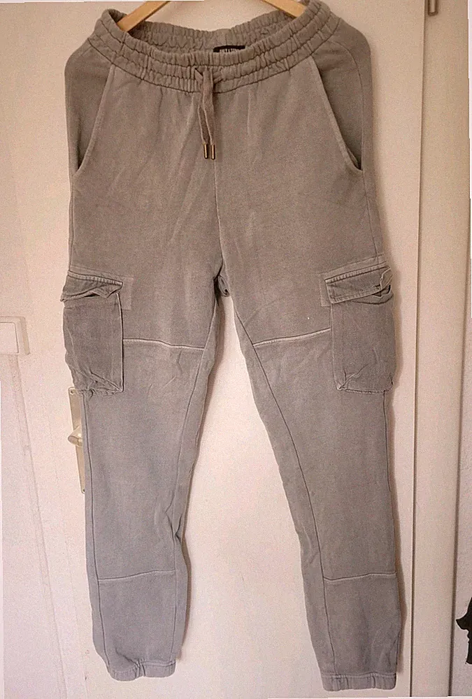 Jogger Cargohose Straight Jeans Baggy Denim Sweatpants Sporthose Hose Jogging