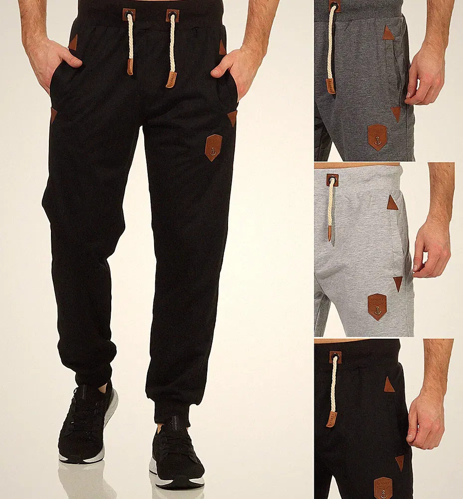 Jogger Herren leichte Jogginghose Sweatpants Jersey Sporthose uni Trainingshose