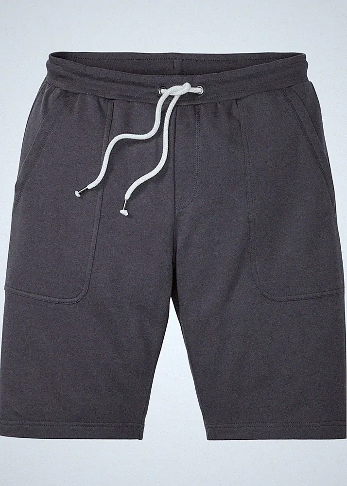 Jogging-Bermuda Gr. 48/50 (M) Schiefergrau Herrenbermuda Shorts Kurz-Hose Neu