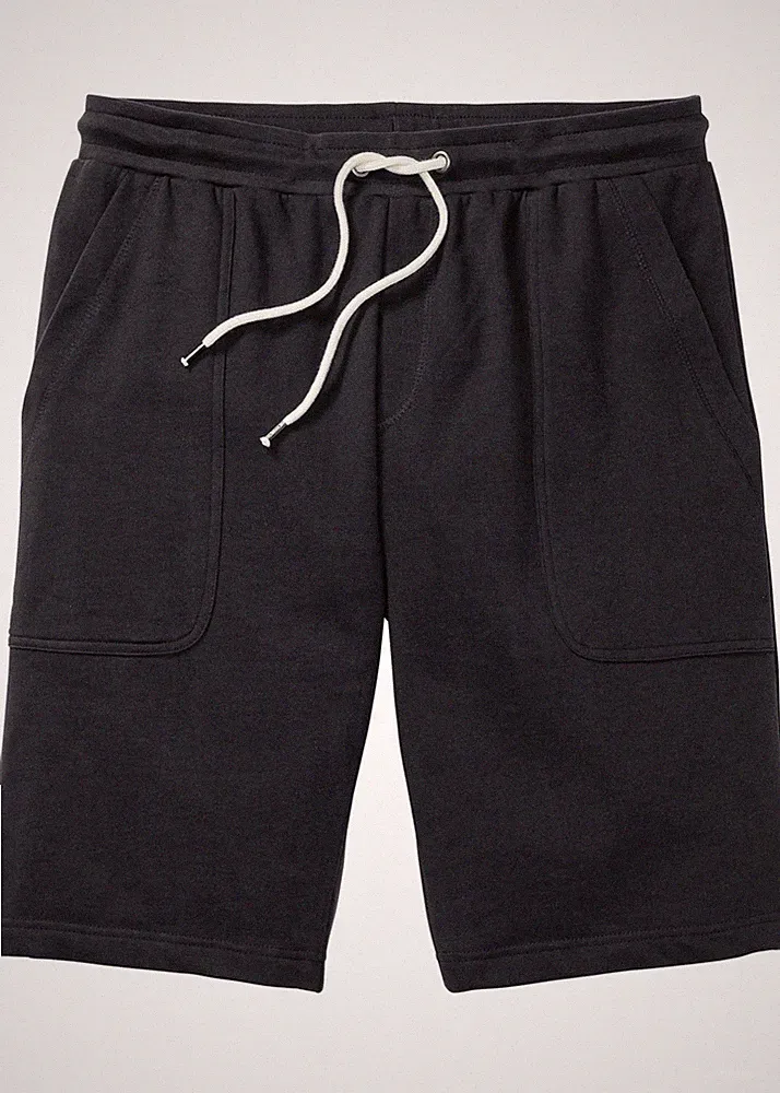 Jogging-Bermuda Gr. 48/50 (M) Schwarz Herrenbermuda Shorts Kurz-Hose Neu