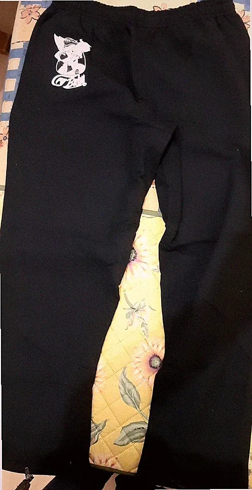 Jogging Hose schwarz Baumwolle + Sythetik Größe L
