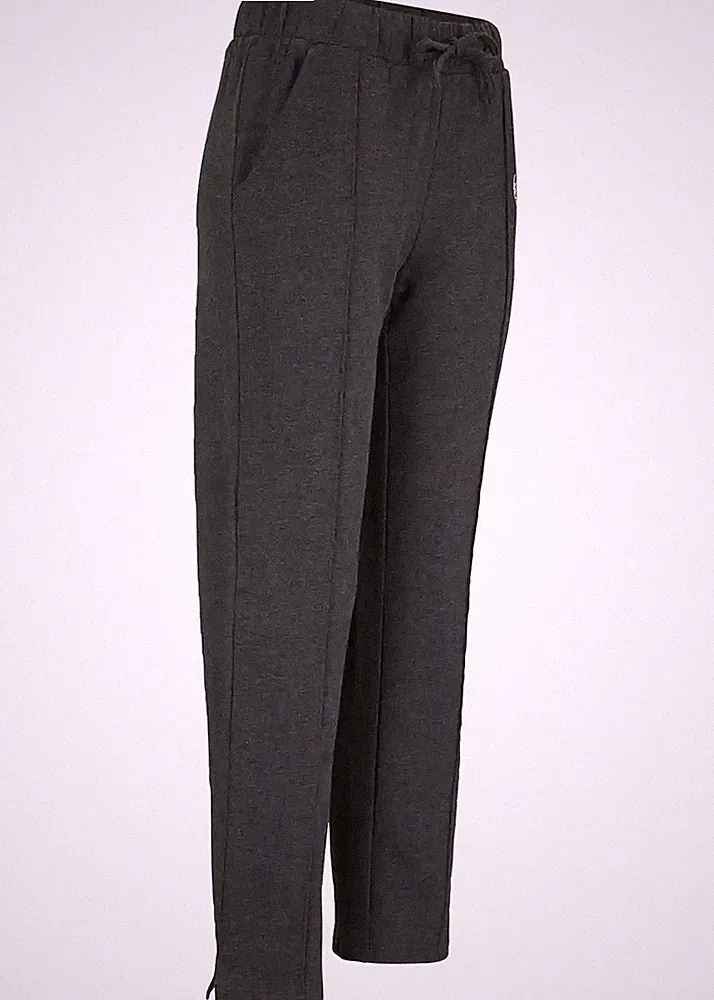Jogginghose aus Bio-Baumwolle Gr. 56/58 Schwarz Damenhose Freizeit-Pants Neu