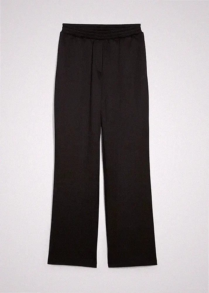 Jogginghose aus Scuba Gr. 40/42 Schwarz Damen-Hose Freizeit-Pants Neu
