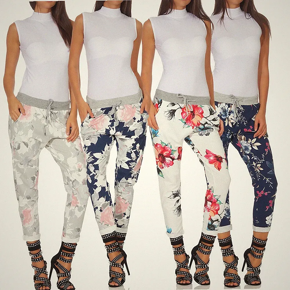 Jogginghose Baumwollhose Freizeithose Print