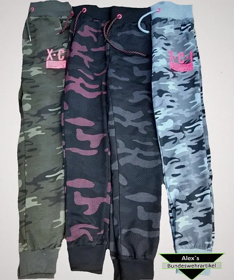Jogginghose Camouflage Tarn Hose Sporthose Fitness Training versch. Farben Neu