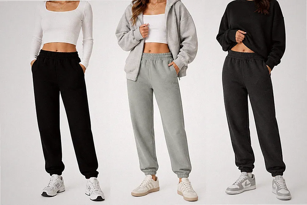 Jogginghose Damen – Baumwolle Sporthose Frauen Winter Laufhosen Fitness