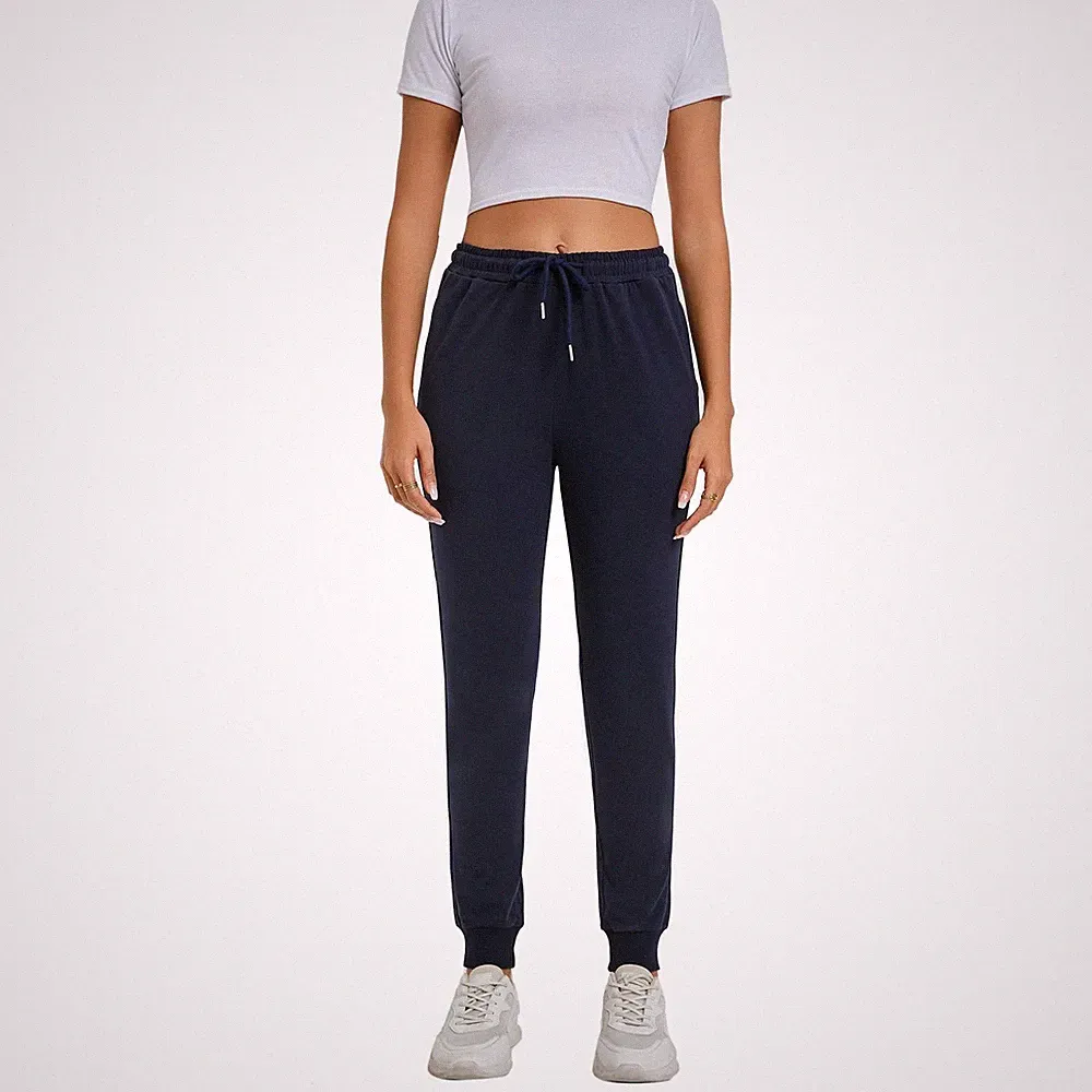 Jogginghose Damen Baumwolle Sporthose für Frauen Trainingshosen Sweathose Sli...