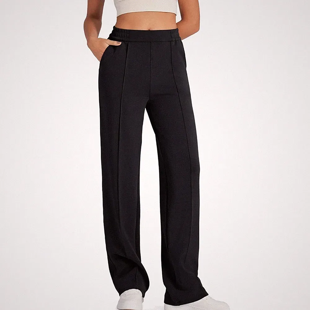 Jogginghose Damen Hohe Taille Sporthose Weit Bequem Yoga Freizeithose