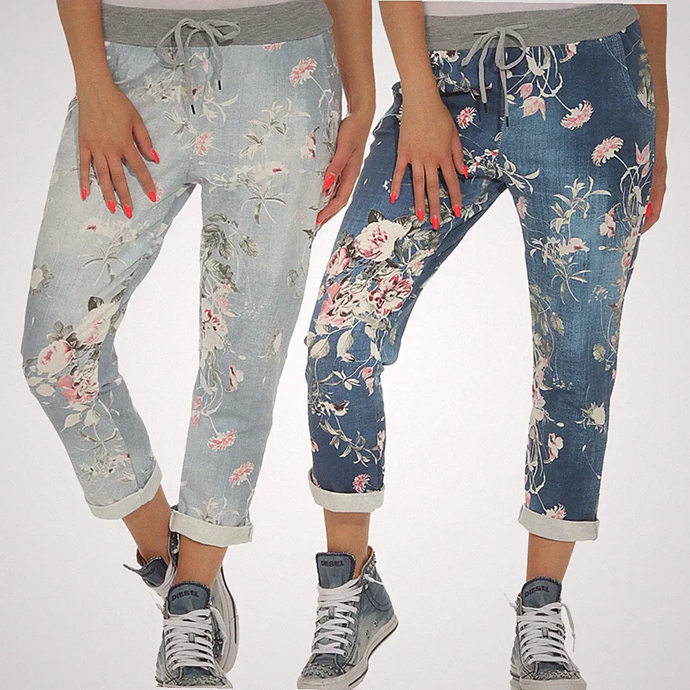 Jogginghose Damen Hose Fitness Sporthose Stretch Leggings Pants Sommer 29