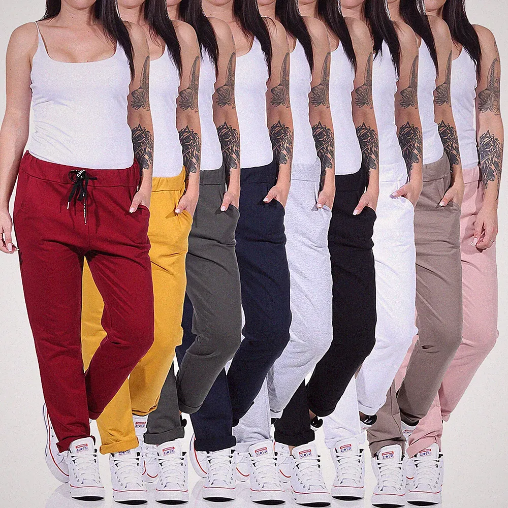 Jogginghose Damen Sporthose Freizeit Hüfthose Stretch Leggings Sommer Stretch 97