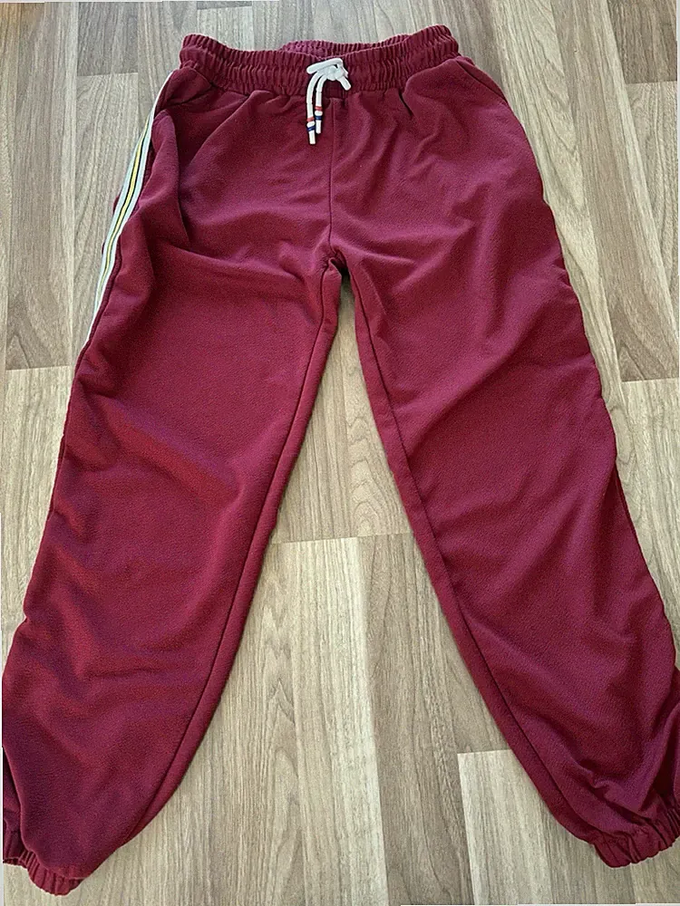 Jogginghose dunkelrot Größe XS/S Damen Sporthose ZIP Zustand