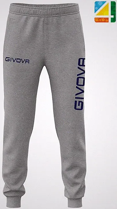 Jogginghose Givova Hose Big Logo Grau Grau - Große 2XS