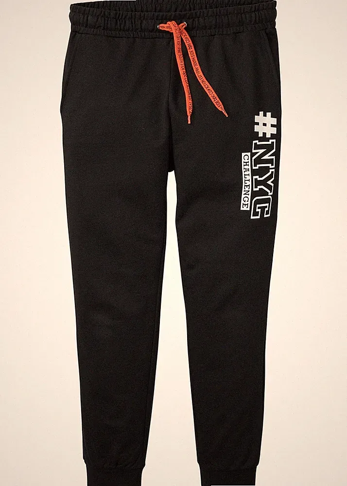 Jogginghose Gr. 44/46 Schwarz Herren-Pants Freizeit-Hose Sporthose Neu*