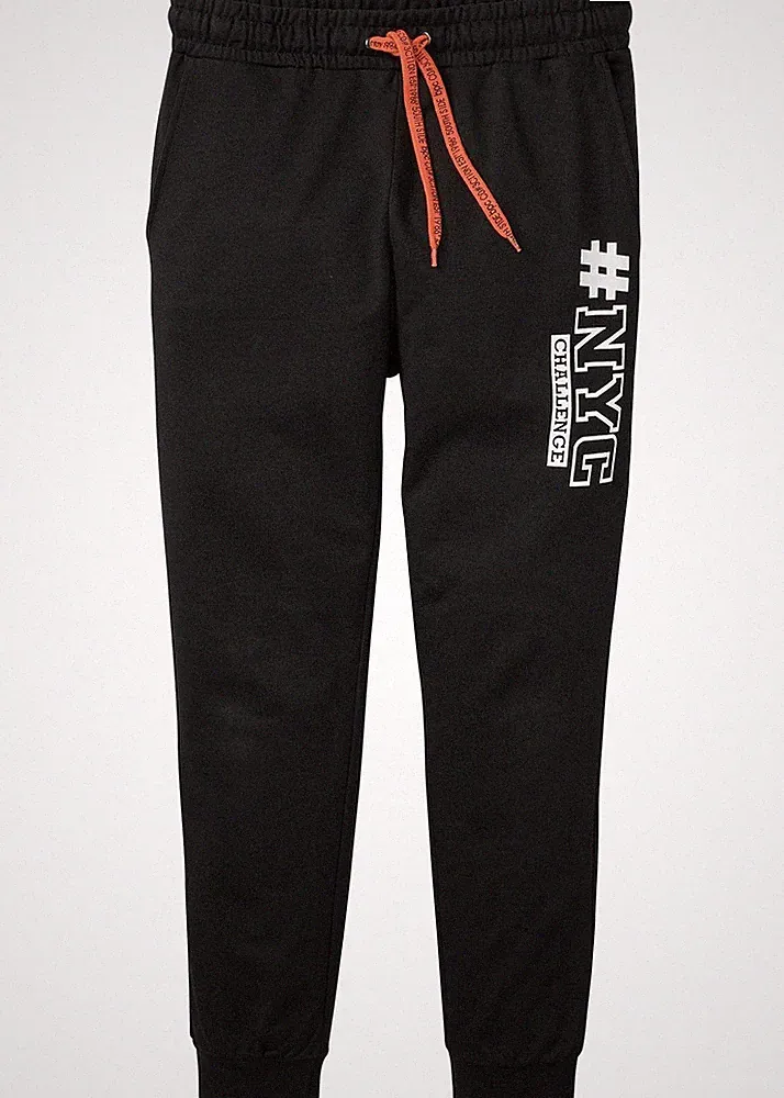 Jogginghose Gr. 44/46 Schwarz Herrenhose Freizeithose Sporthose Neu