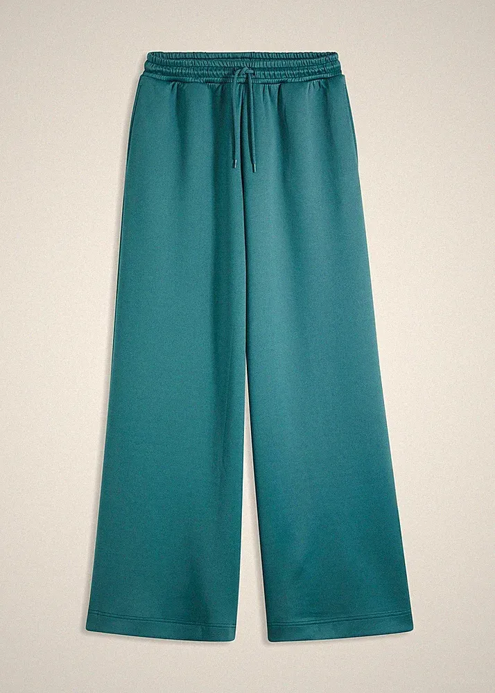 Jogginghose Gr. 48/50 Petrolblau Damen Sweathose Freizeit-Pants Neu*