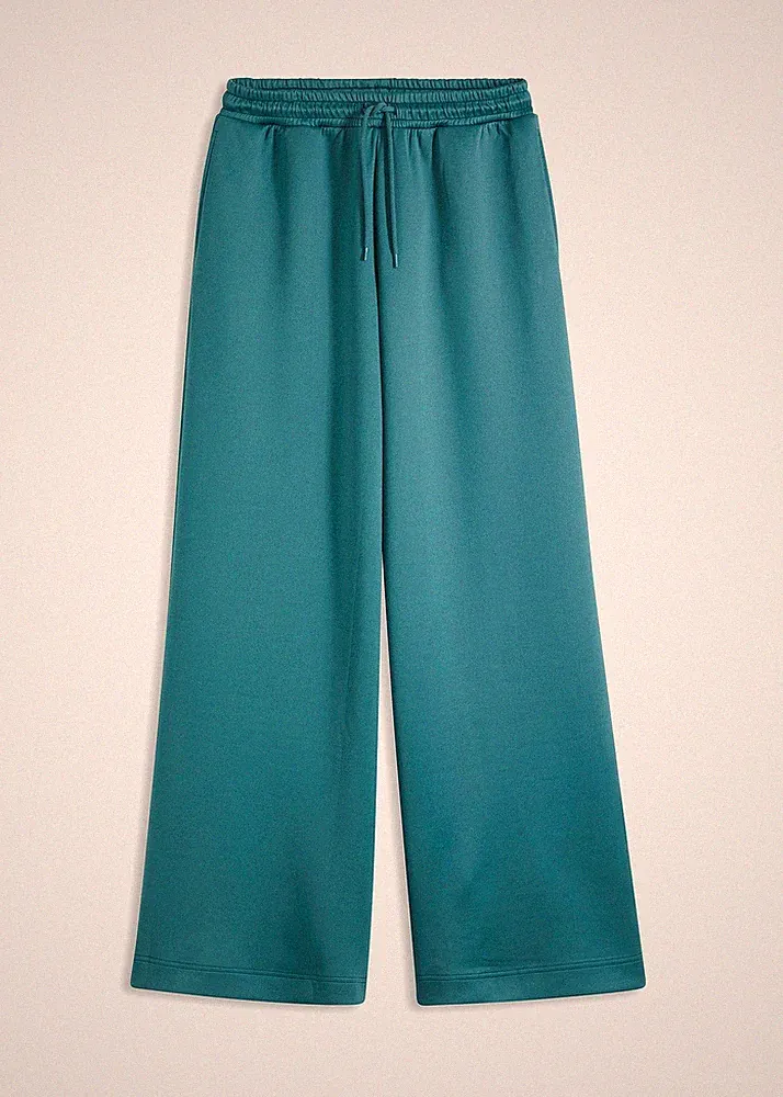 Jogginghose Gr. 48/50 Petrolblau Damen Sweathose Freizeit-Pants Neu*
